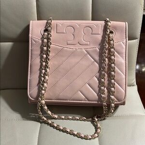 Tory Burch Pink Quilted Shoulder Bag